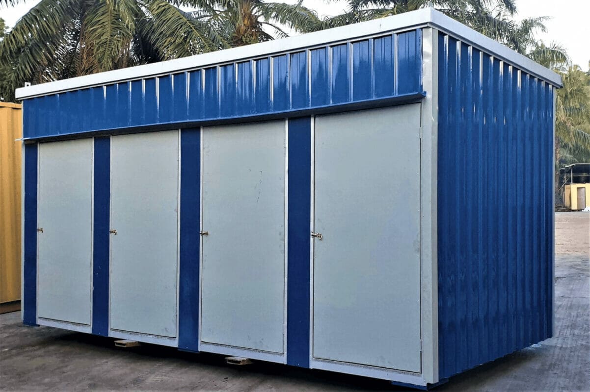 Toilet Portable Cabin | Economy – PPGI Flat Sheet & Steel Frame Finished