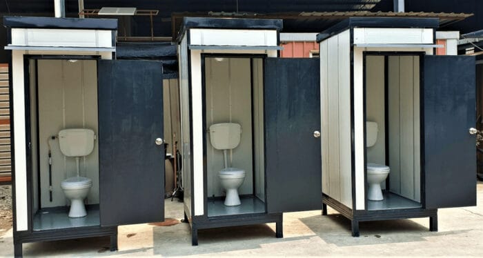 Toilet Portable Cabin | Economy – PPGI Flat Sheet & Steel Frame Finished