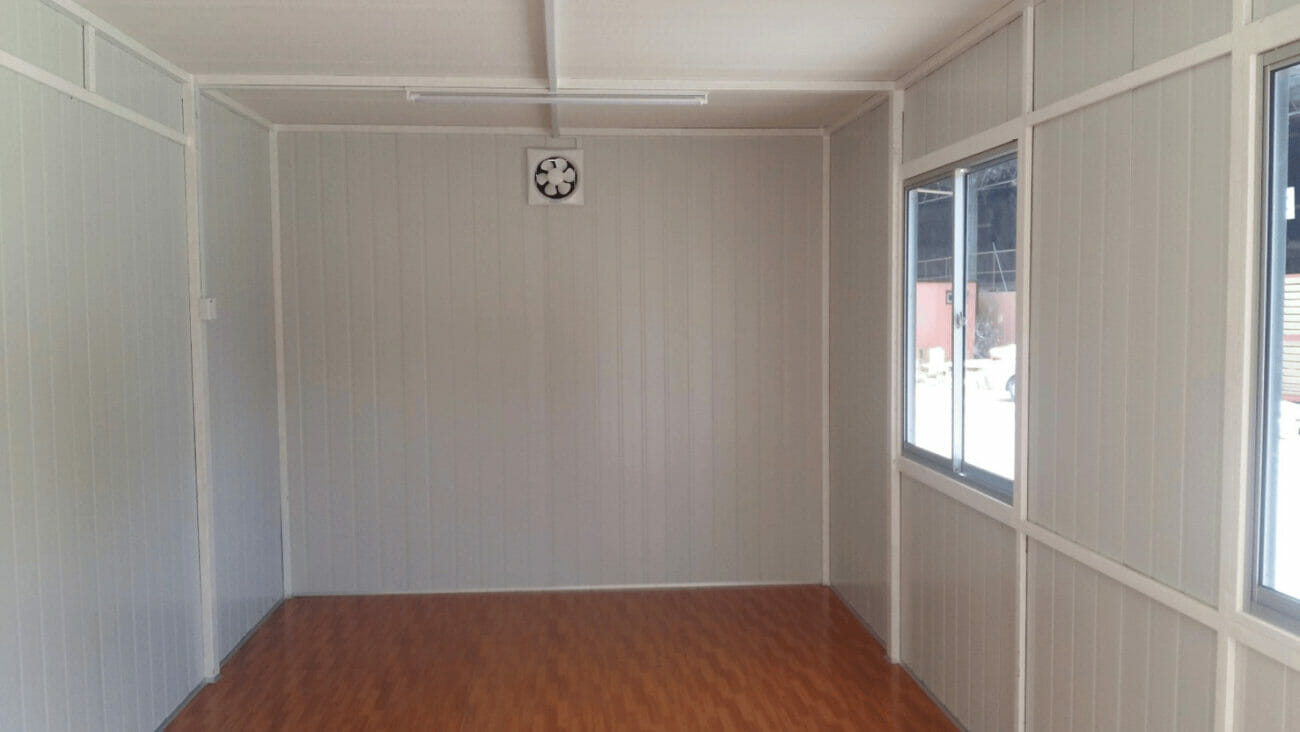 Light Duty Portable Cabin | Premium - PPGI Deck & Steel Frame c/w Internal PVC White Vinyl Board