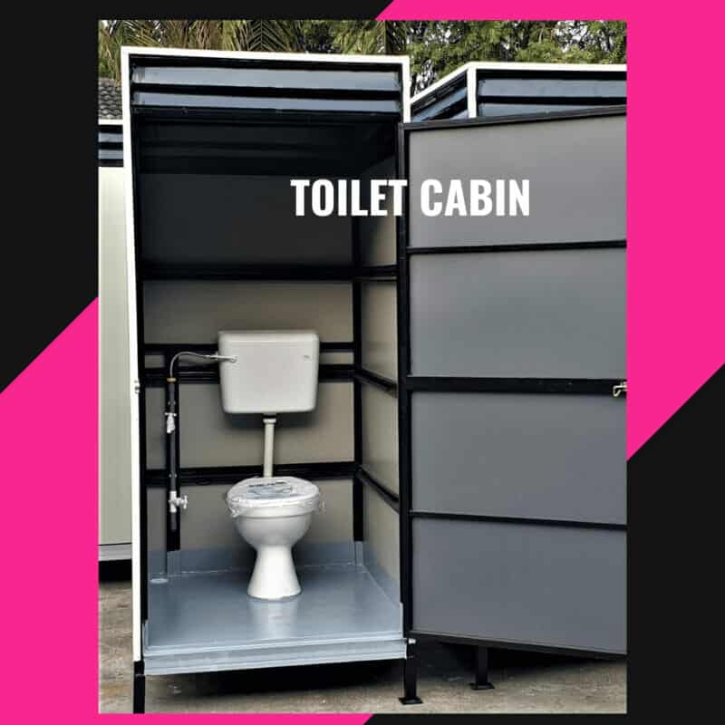 Toilet Portable Cabin | Economy – PPGI Flat Sheet & Steel Frame Finished