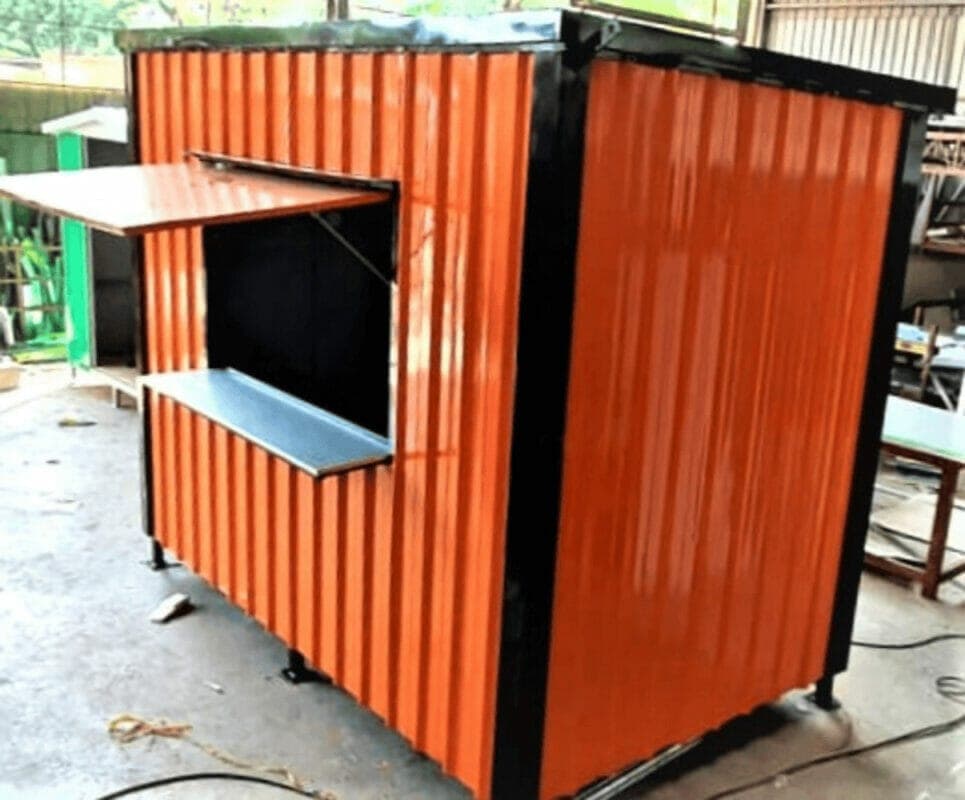 Kiosk Portable Cabin | Economy – PPGI Deck & Steel Frame Finished